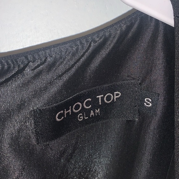 Choc Top Jumper/Romper.  Size Small.  Wide leg.  Black w oversized leg buttons - Picture 2 of 8